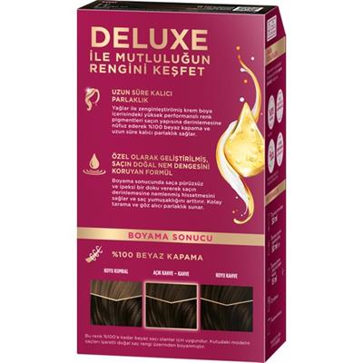 Palette Deluxe 4-0 Kahve Zengin Yağ Bakımı Kit Saç Boyası Bakım Maskesi
