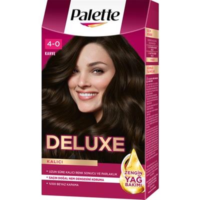 Palette Deluxe 4-0 Kahve Zengin Yağ Bakımı Kit Saç Boyası Bakım Maskesi