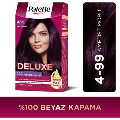 Palette Deluxe 4-99 Ametist Moru Zengin Yağ Bakımı Kit Saç Boyası Bakım Maskesi