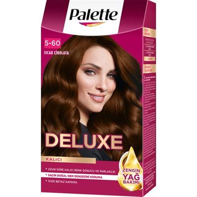Palette Deluxe 5-60 Sıcak Çikolata Zengin Yağ Bakımı Kit Saç Boyası Bakım Maskesi