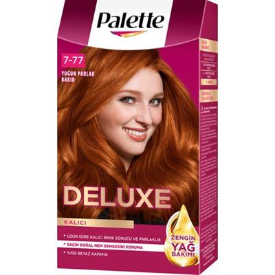 Palette Deluxe 7-77 Yoğun BakırZengin Yağ Bakımı Kit Saç Boyası Bakım Maskesi