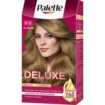 Palette Deluxe 8-0 Bal Köpüğü  Zengin Yağ Bakımı Kit Saç Boyası Bakım Maskesi