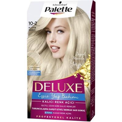 Palette Deluxe Kalıcı Renk Açıcı 10-2 Platin Sarısı Saç Boyası