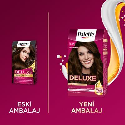 Palette Deluxe Kalıcı Renkler 3-65 Çikolata Kahve Saç Boyası