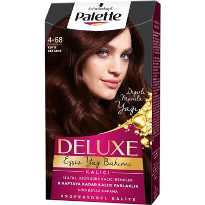 Palette Deluxe Kalıcı Renkler 4-68 Koyu Kestane Saç Boyası
