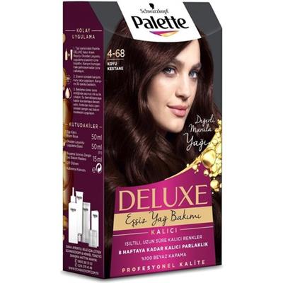 Palette Deluxe Kalıcı Renkler 4-68 Koyu Kestane Saç Boyası