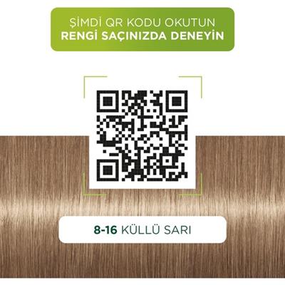 Palette Saç Boyası & Doğal Renkler Colors 8/16 Küllü Sarı 50Ml