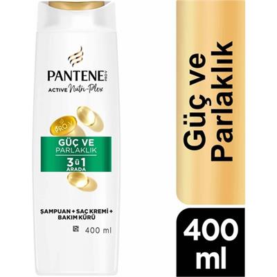 Pantene Güç Ve Parlaklık 3ü 1 Arada Şampuan 400Ml