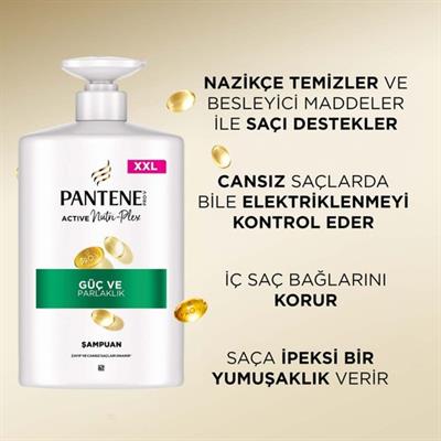 Pantene Güç ve Parlaklık Şampuan 800 ml