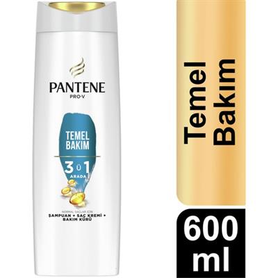 Pantene Temel Bakım 3ü1 Arada Şampuan 600 ml
