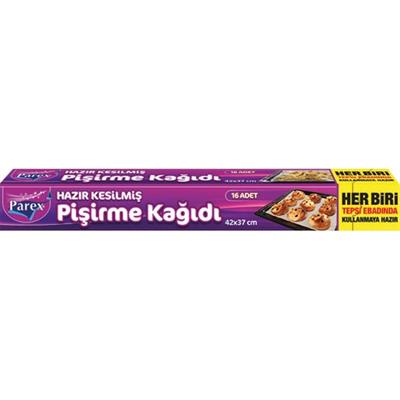 Parex Hazır Kesilmiş Pişirme Kağıdı 16 Yaprak 42x37 cm