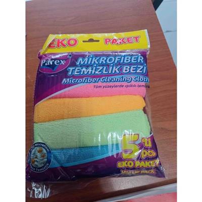 Parex Mikrofiber Temizlik Bezi Eko Paket 5li