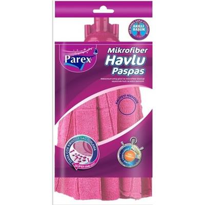 Parex Pembe Mikrofiber Mop Yedeği - Yüksek Emicilik, Dayanıklı Lifler ve Ergonomik Tasarım ile Temizlikte Kolaylık