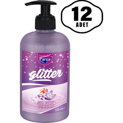 Parex Purple Paradise Glitter Sıvı Sabun 500ML x 12 Adet