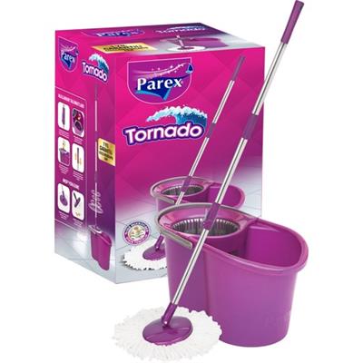 Parex Tornado Mikrofiber Döner Başlıklı Temizlik Seti Ergonomik Tasarım Ev ve Ofis İçin Yüksek Emicilik