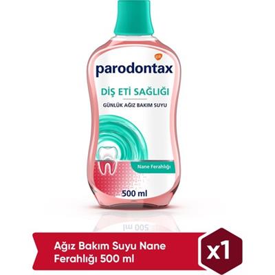 Parodontax Diş Eti Bakımı Nane Ferahlığı Ağız Bakım Suyu 500ml​