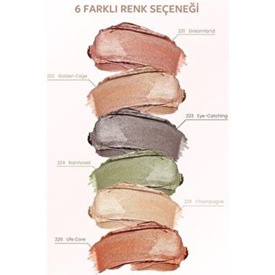 Pastel Glow Likit Göz Farı 224 Rainforest Yeşil Tonları ile Doygun Pigment 2,54 gr
