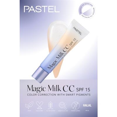 Pastel Magic Milk Cilt Aydınlatıcı Krem Hyaluronik Asit ve SPF 15 Koruma 50 Light Medium