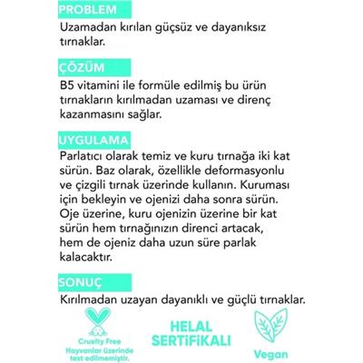 Pastel Mavi Tırnak Bakım Ojesi - Kalsiyum Takviyeli, Kırılma ve Çatlama Önleyici, 13 ml