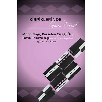 Pastel Queen Maskara Kirpiklere Hacim Verici Lifting Etkisiyle Büyük Boy Özel Tasarım Fırça
