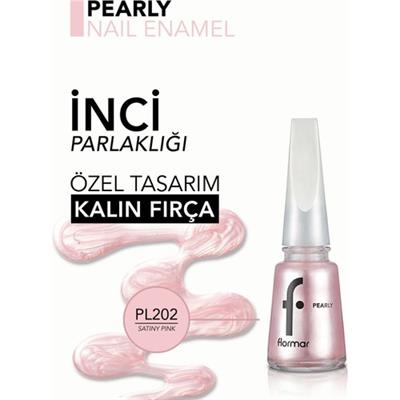Pearly Yoğun Işıltı Veren Uzun Süre Kalıcı Sedefli Oje (PL202 Satiny Pink) 8682536035439