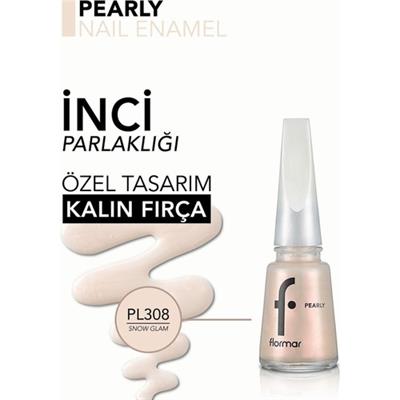 Pearly Yoğun Işıltı Veren Uzun Süre Kalıcı Sedefli Oje (PL308 Snow Glam) 8682536035446