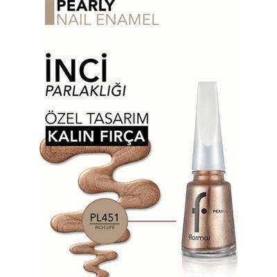 Pearly Yoğun Işıltı Veren Uzun Süre Kalıcı Sedefli Oje (PL451 Rich Life) 8682536035637