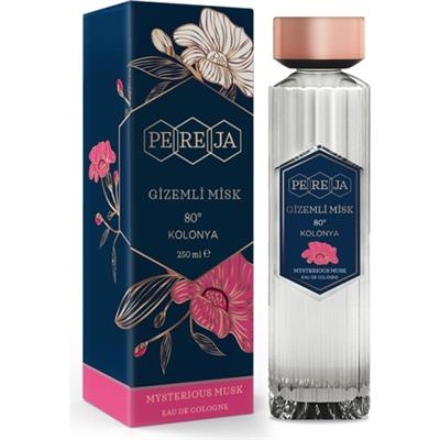 Pereja 80 Derece Kolonya 250 ml Misk ve Çiçeksi Koku ile Şık Cam Ambalajda