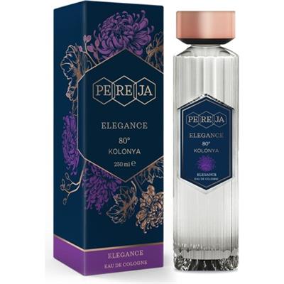 Pereja Elegans Kolonyası 250 ml 80 Derece Cam Şişede Çiçeksi Hediye Seçeneği