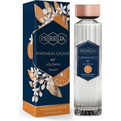 Pereja Portakal Çiçeği Kolonyası 250 ml Cam Şişe Ferahlatıcı 80 Derece Koku