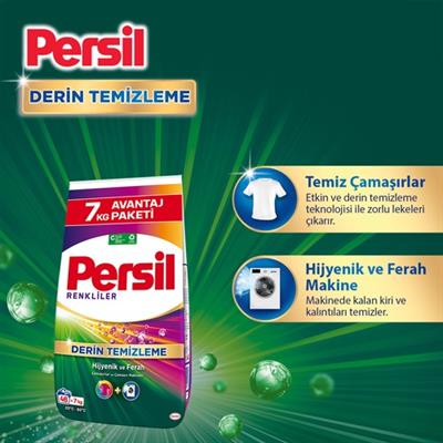 Persil 7kg Toz Çamaşır Deterjanı Renkliler (46 Yıkama)