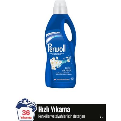 Perwoll Renkliler ve Siyahlar Için Hızlı Yıkama 2l (36 Yıkama)