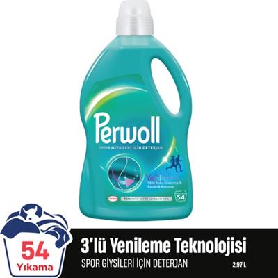 Perwoll Spor Giysiler İçin Hassas Bakım Sıvı Deterjanı 2970 ml (54 Yıkama)