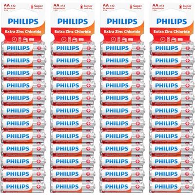 Philips 48li Özel Paket Kalem Pil Aa Super Heavy Duty
