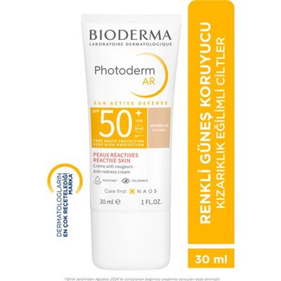 Photoderm AR SPF50+ Yüksek Korumalı Renkli Yüz Güneş Kremi 30 ml