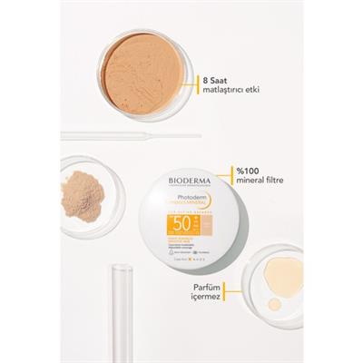 Photoderm Mineral Compact Light SPF50+ Kapatıcı Etkili Güneş Koruyucu Kompakt Pudra 10 gr