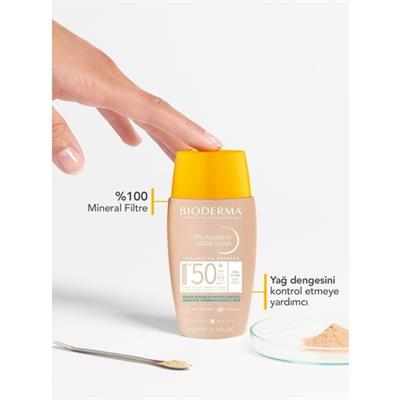 Photoderm Nude Touch SPF50+ Very Light Karma Yağlı Ciltler Kapatıcı Etkili Renkli Güneş Kremi 40 ml