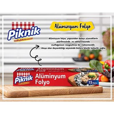 Piknik Ambalaj Alüminyum Folyo 15 Metre