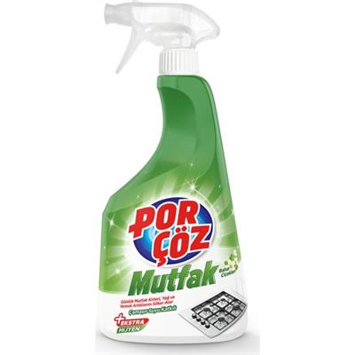 Porçöz Mutfak Sprey 750 ml Çamaşır Suyu Katkılı Özel Formül ile Etkili Mutfak Temizliği