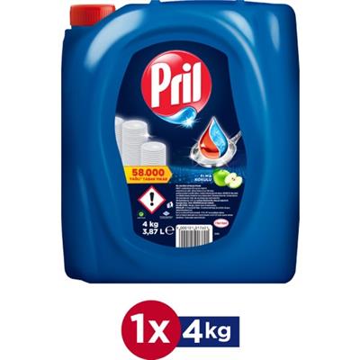 Pril Elma Kokulu Bulaşık Deterjanı 4 kg Elde Yıkama İçin Ekonomik ve Etkili Çözüm