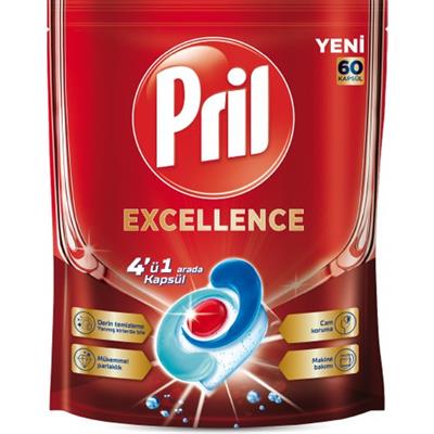 Pril Excellence 4ü 1 Arada Bulaşık Makinesi Kapsülü - 60 Kapsül