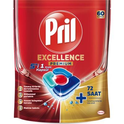 Pril Excellence Premium 5i 1 Arada 60 Kapsül