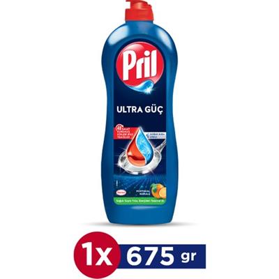 Pril Ultra Güç Sıvı Bulaşık Deterjanı Adana Portakalı 675 ml Hijyen Soğuk Suda Etkili