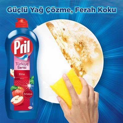 Pril Ultra Güç Sıvı Bulaşık Deterjanı Amasya Elması 1306 ml Hijyen Soğuk Suda Etkili