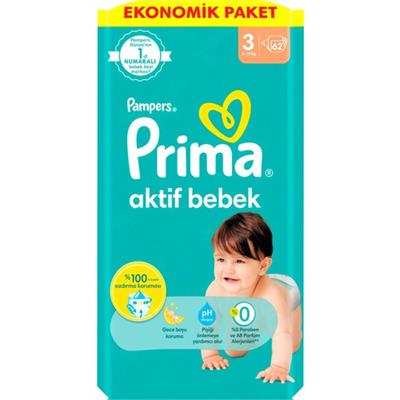 Prima Bebek Bezi Aktif Bebek 4 Beden 54 Adet Fırsat Paketi