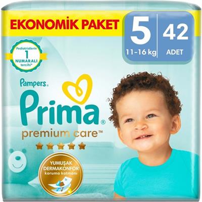 Prima Bebek Bezi Premium Care 5 Numara 42 Adet Ekonomik Paket