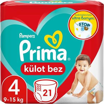 Prima Külot Bebek Bezi 4 Beden 21 Adet Maxi Tekli Paket