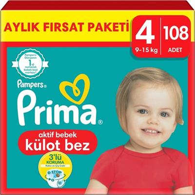 Prima Külot Bebek Bezi 6 Beden 90 Adet