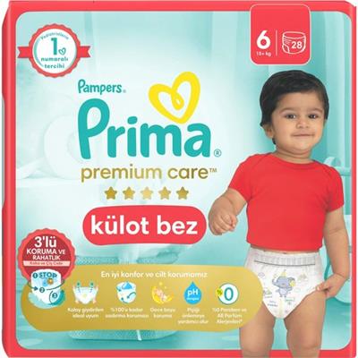 Prima Külot Bebek Bezi Premium Care 6 Numara 28 Adet