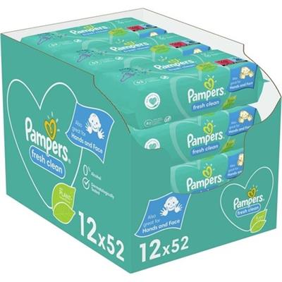 Prima Pampers Baby Yenidoğan Fresh Clean Islak Havlu 52x12 Adet (624 Yaprak)